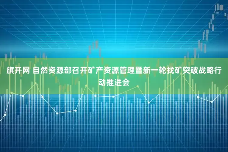 旗开网 自然资源部召开矿产资源管理暨新一轮找矿突破战略行动推进会
